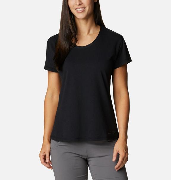 Columbia Sun Trek T-Shirt Black For Women's NZ25014 New Zealand